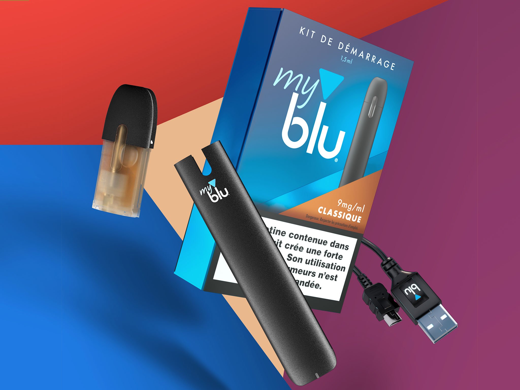 Cigarette Electronique Plate Fine Myblu Blu